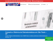 Tablet Screenshot of famitec.com.br